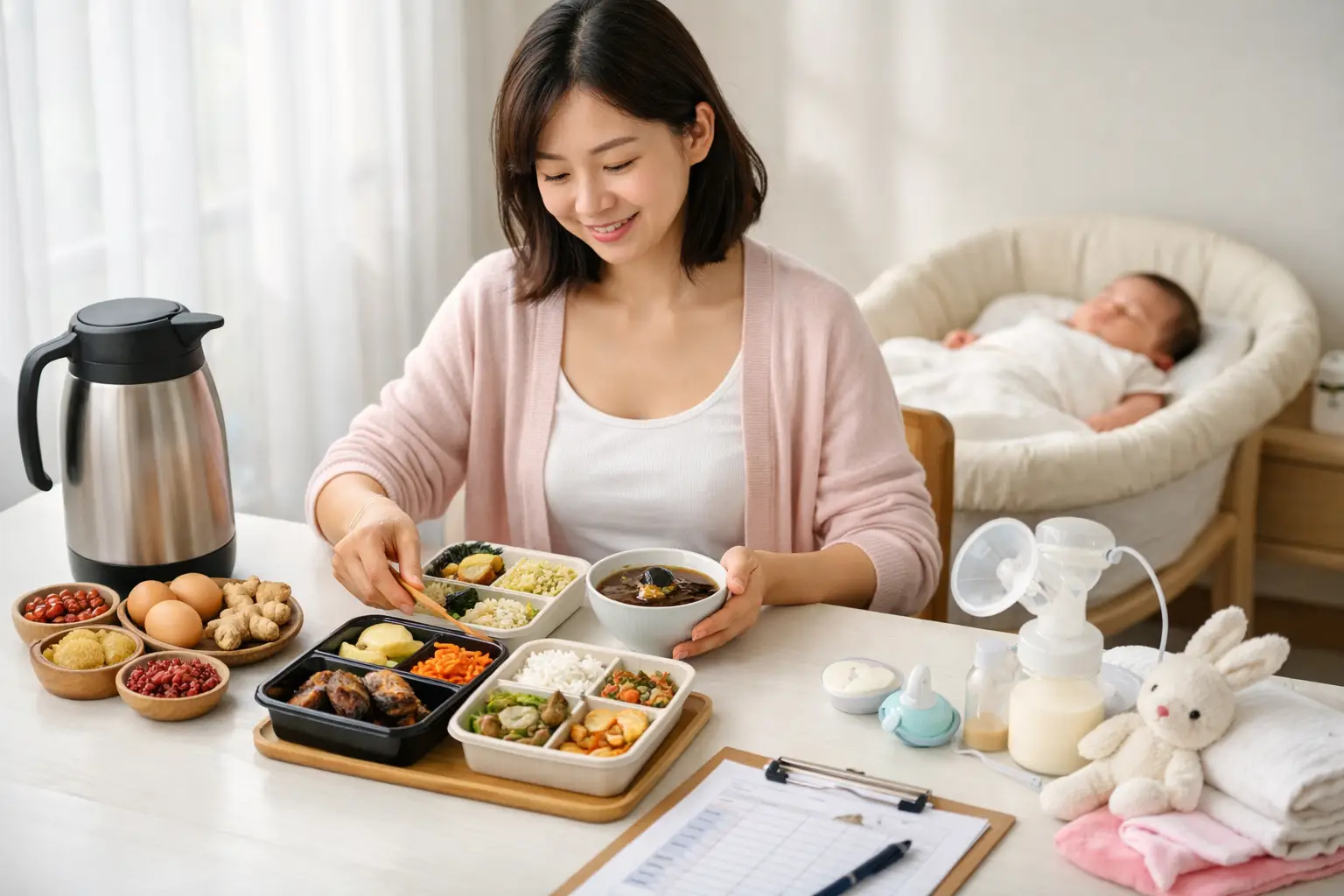 Yuezi Shibu Postpartum Nutrition Stages