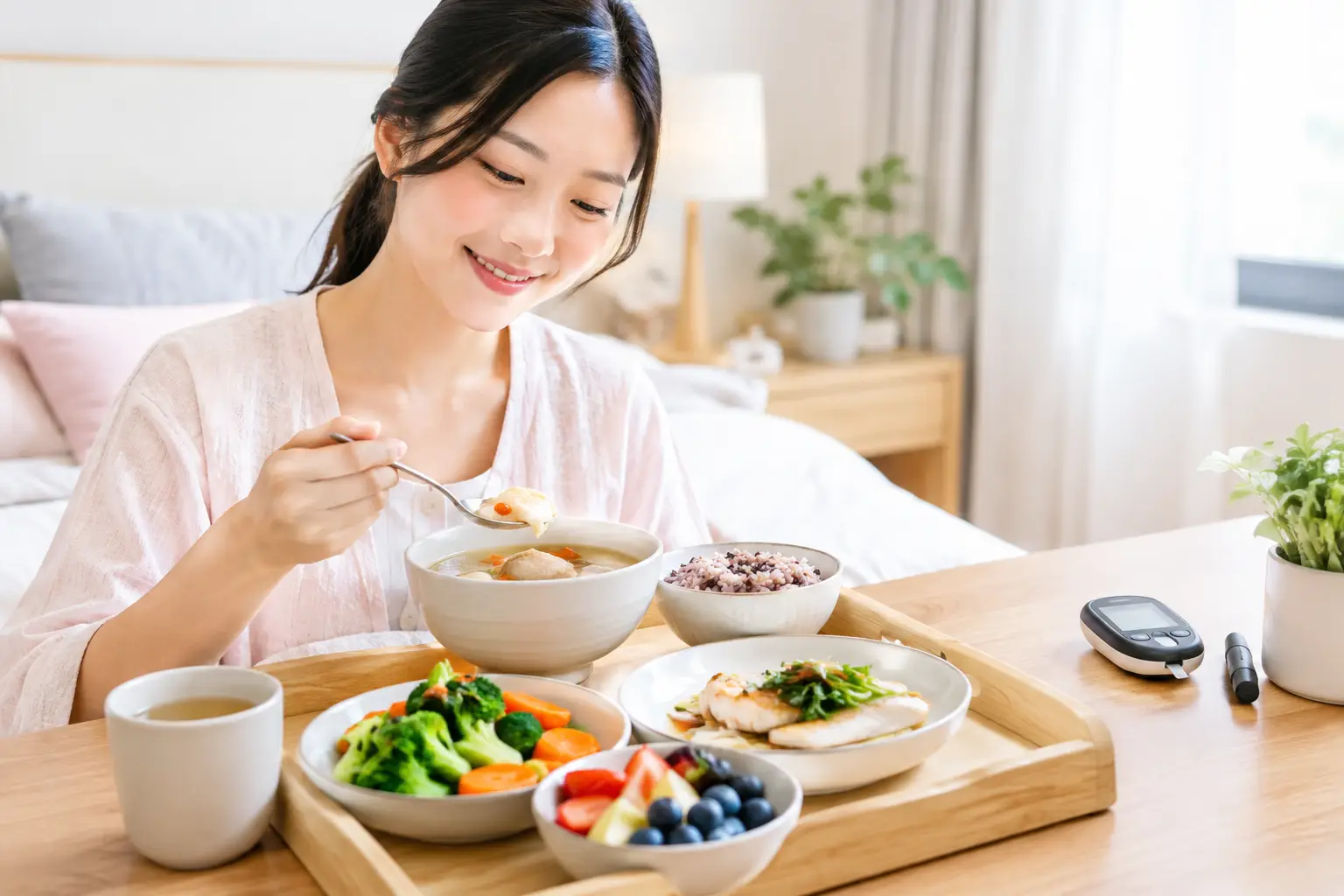 Postpartum Meal Diabetes Friendly Arrangement